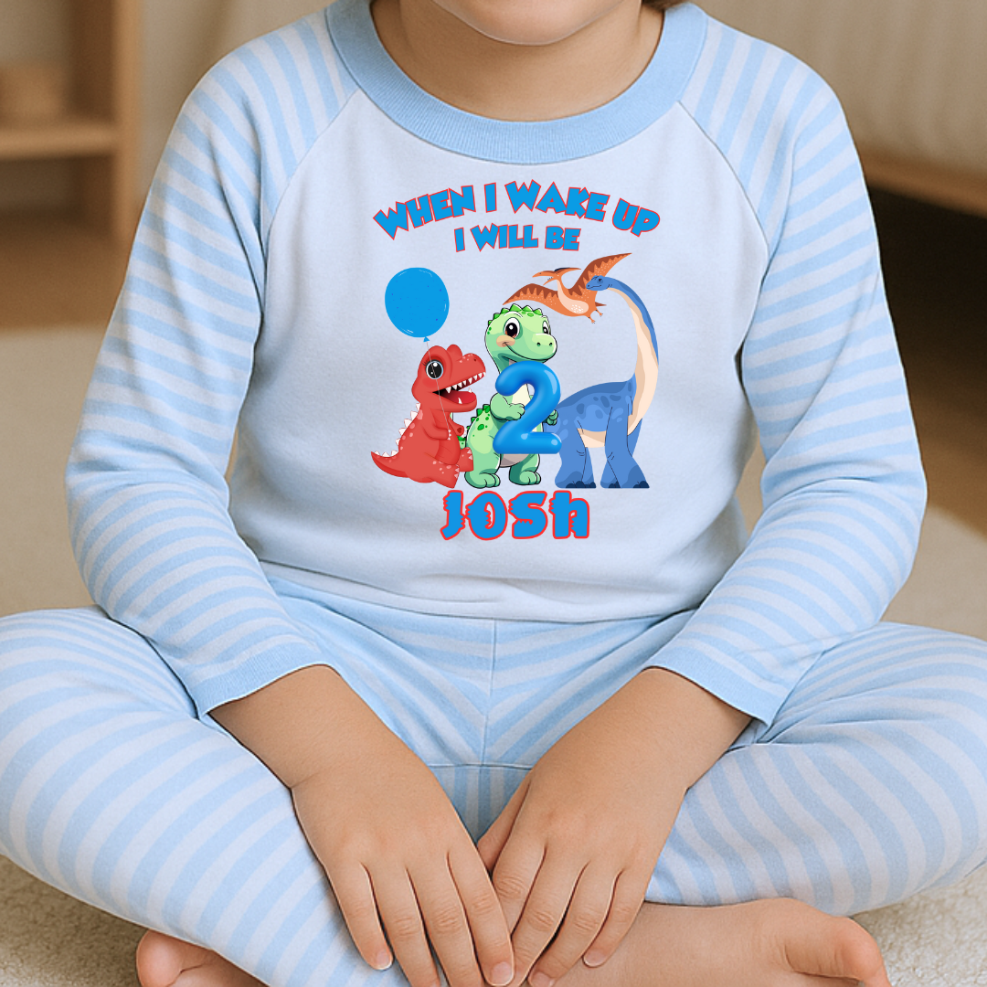Boy’s Birthday Pyjamas - Dino Party