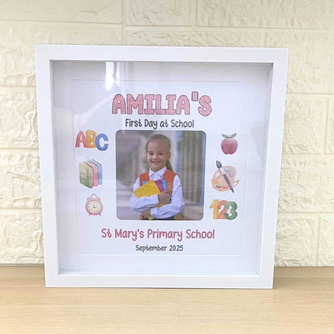Personalised First Day of School 3D Frame