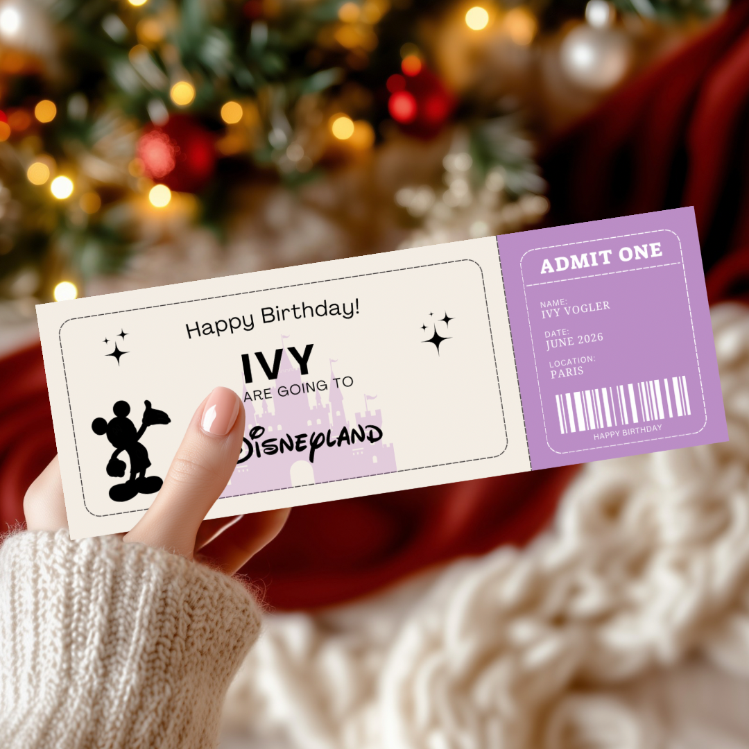 Personalised Disney  Surprise Ticket