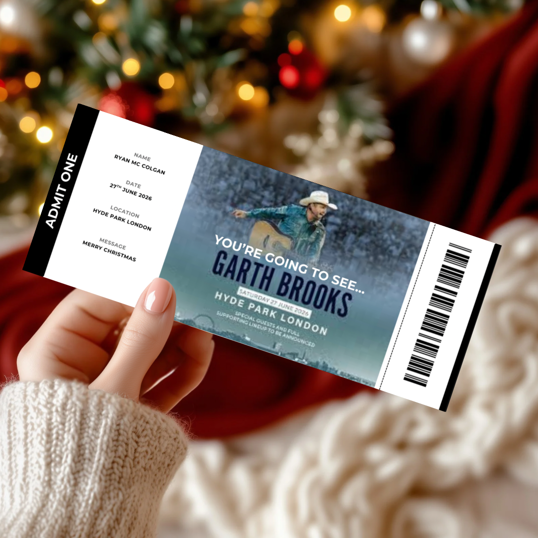 Personalised Event Surprise Ticket