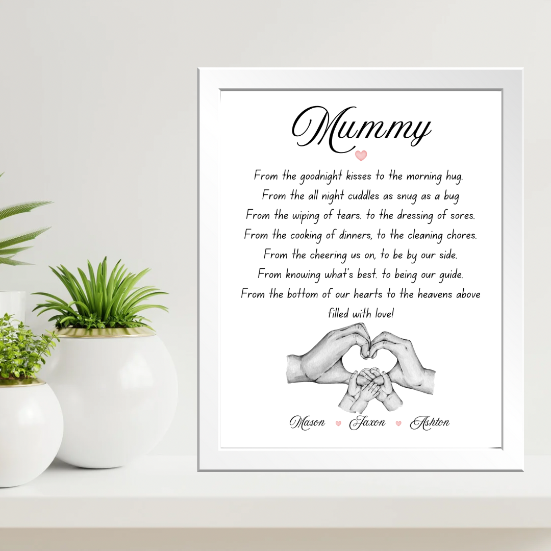 Personalised “Mummy” Hands Print