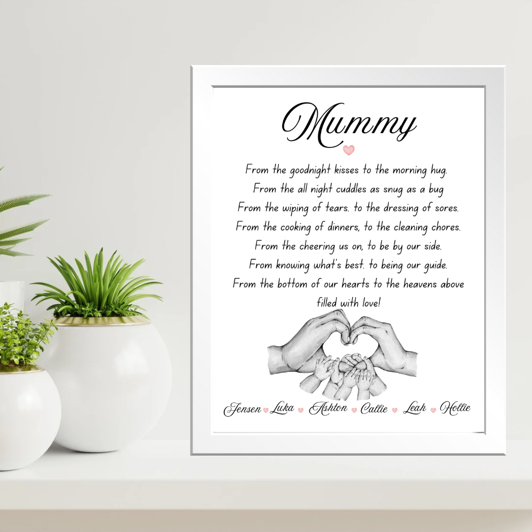Personalised “Mummy” Hands Print