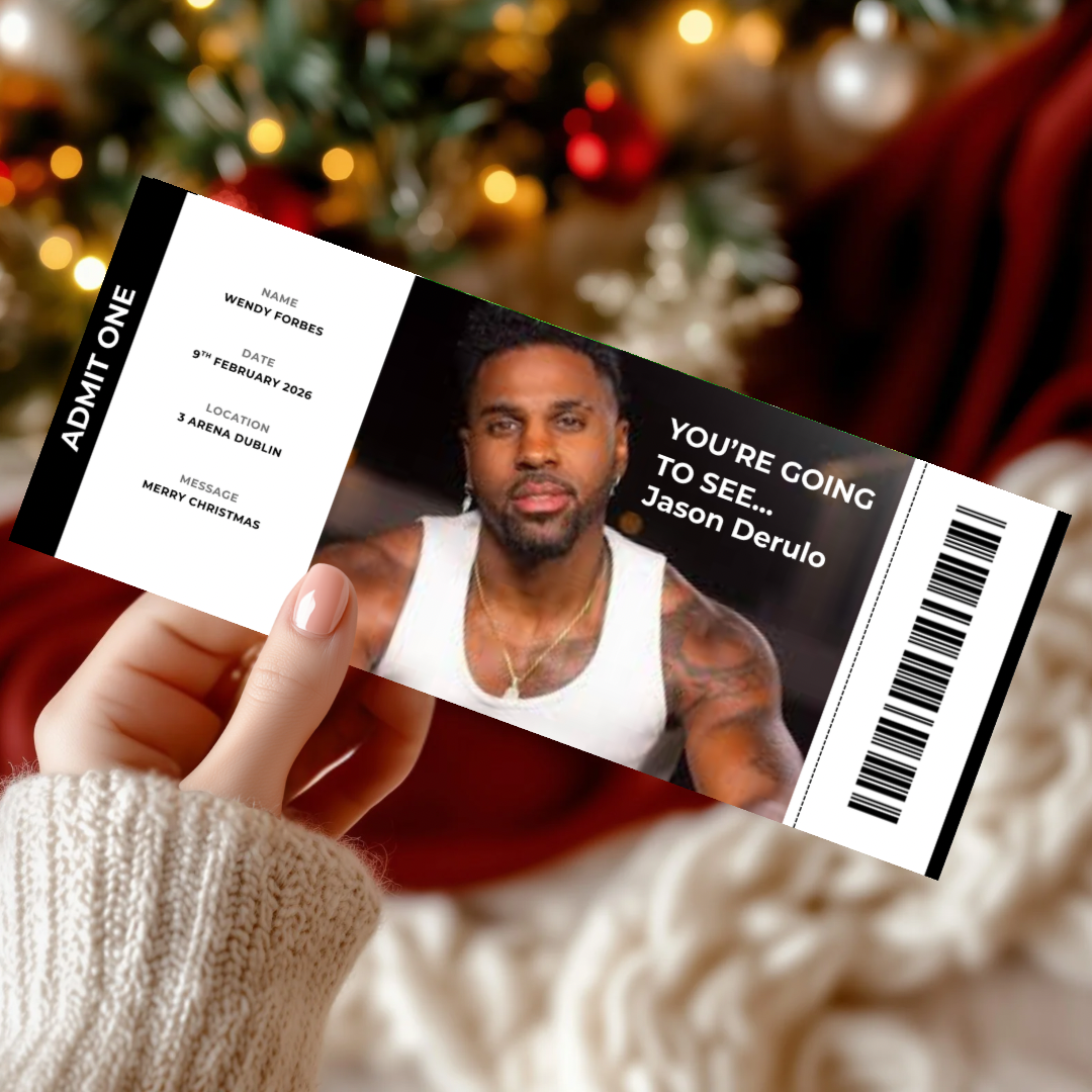 Personalised Event Surprise Ticket