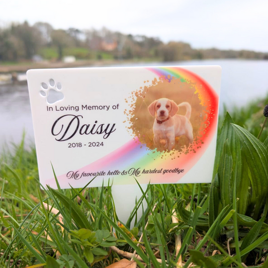Personalised Pet Memorial Grave Marker