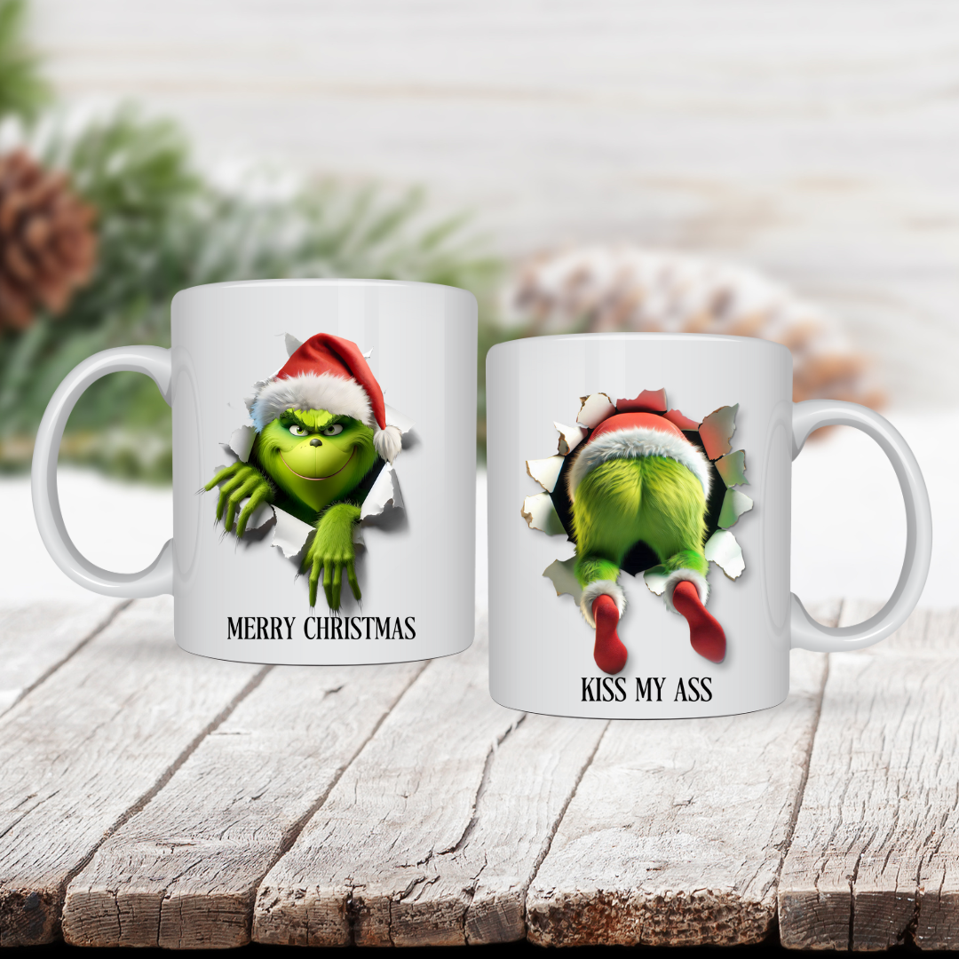 Funny Grinch Christmas Mug