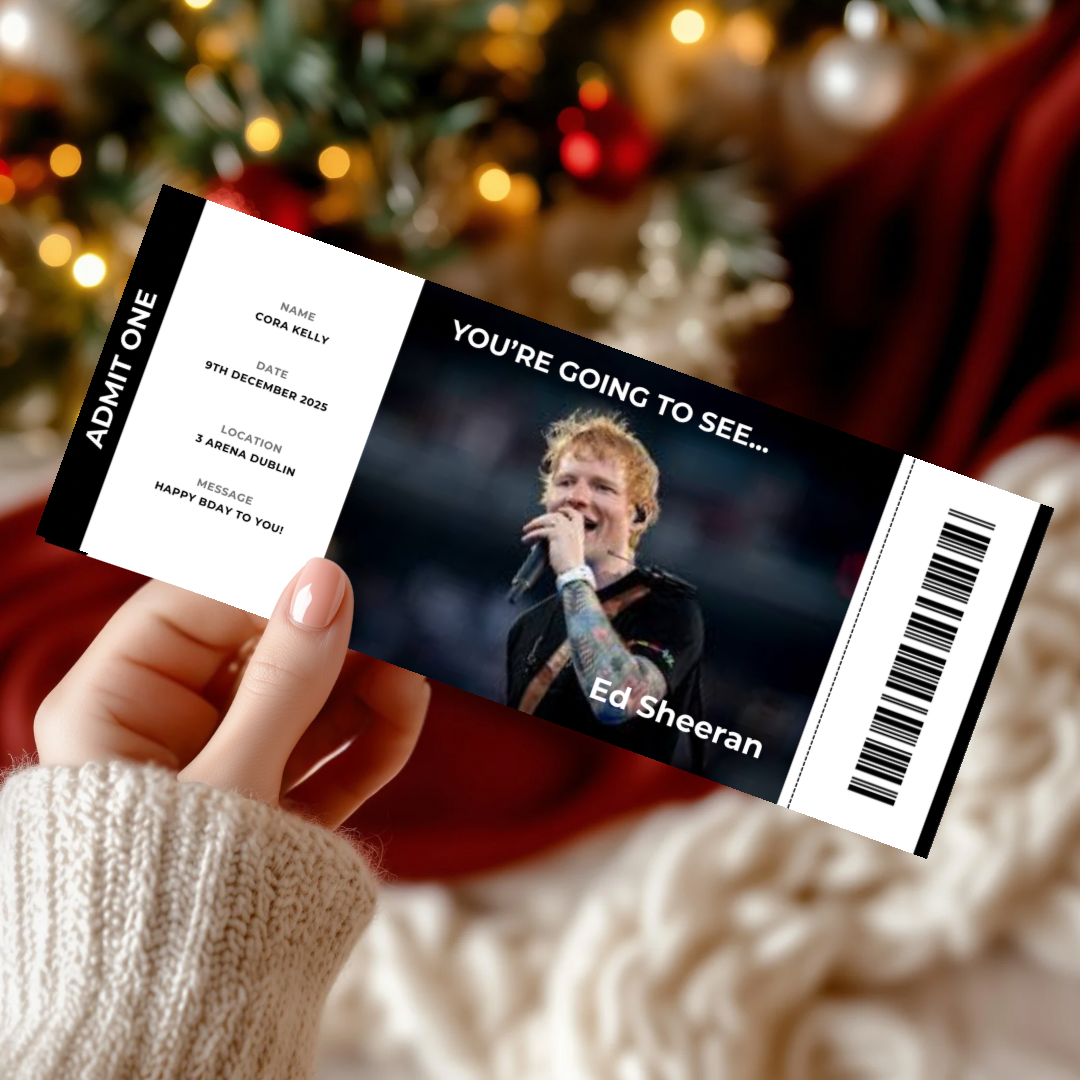 Personalised Event Surprise Ticket