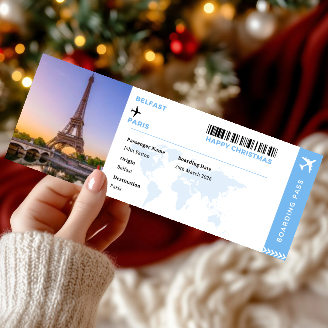 Personalised Boarding Pass Surprise Ticket