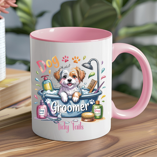 Personalised Dog Groomer Mug - Tidy Tails