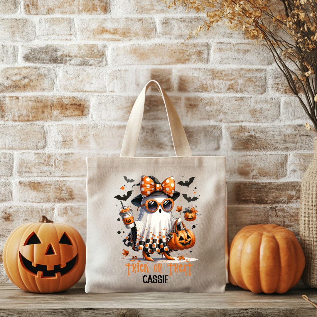 Trick or Treat Fashion Ghost Tote