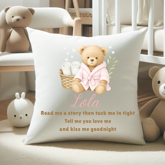 Bedtime Bear Cushion
