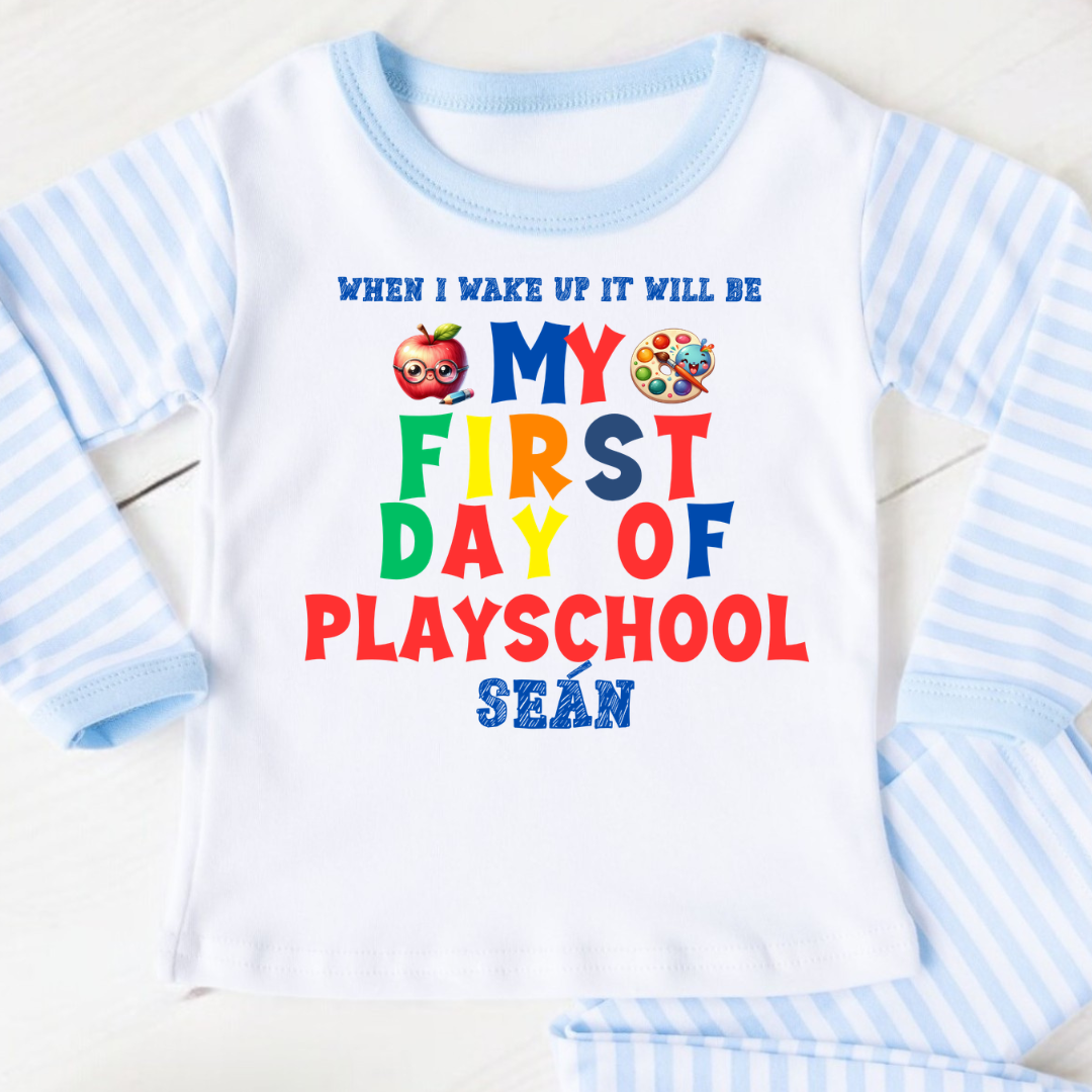 Personalised 1st Day at School Pyjamas - Boy
