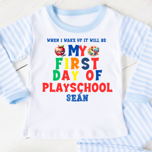 Personalised 1st Day at School Pyjamas - Boy