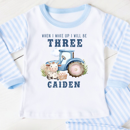 Boy’s Birthday Pyjamas - Little Farmer