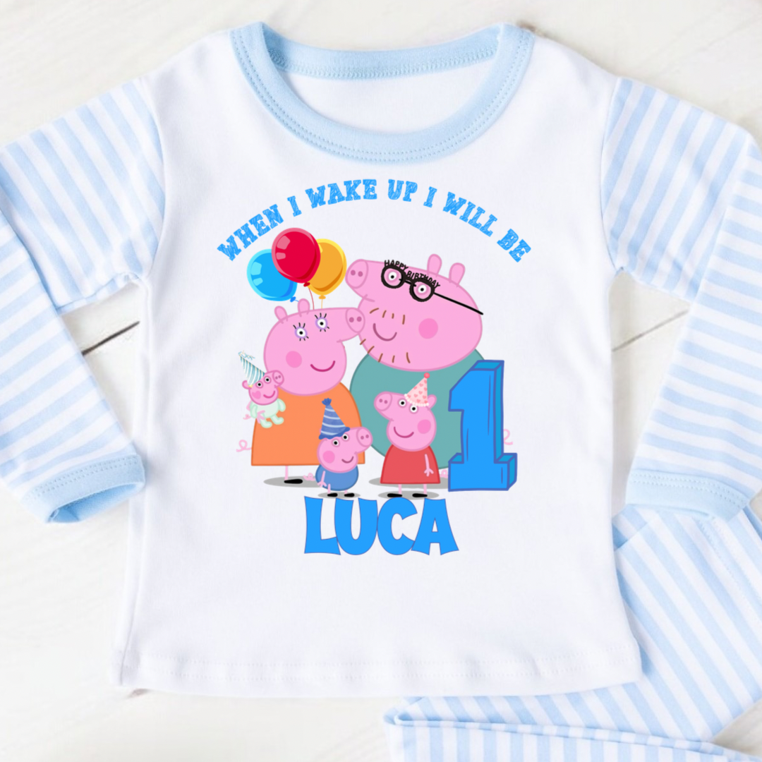 Personalised Birthday Pyjamas - Peppa Pig
