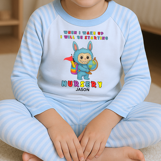 Boys 1st Day at School Pyjamas - Little Monster