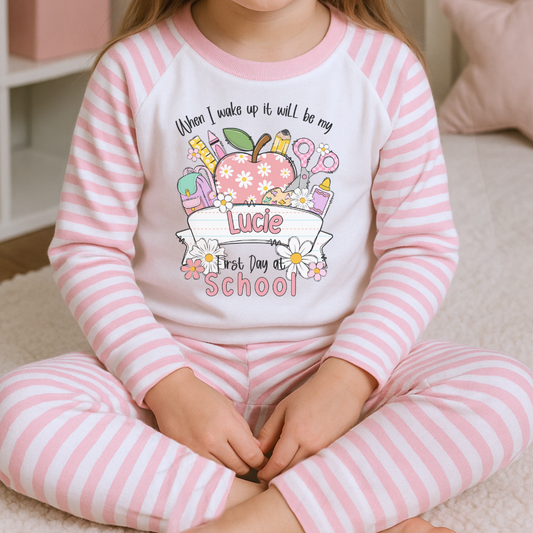 Personalised 1st Day at School Pyjamas - Girl