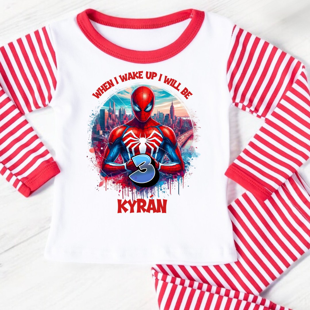 Personalised Birthday Pyjamas - Spider-Man