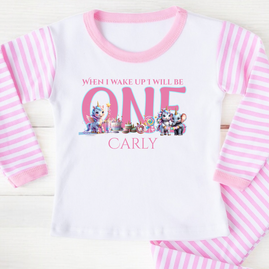 Girls Birthday Pyjamas - Unicorn